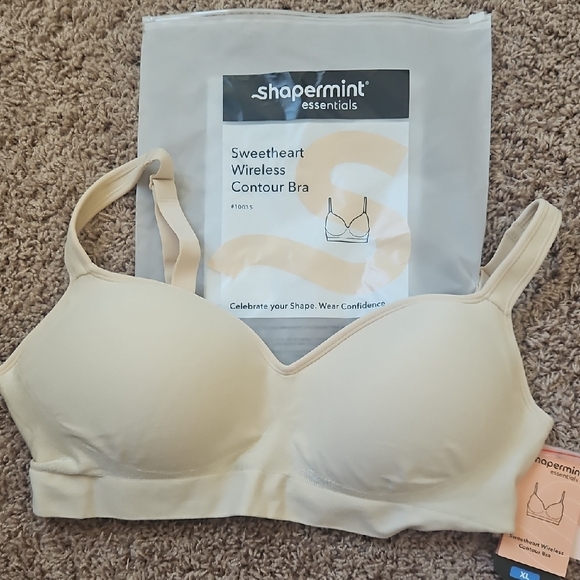 Shapermint Other - Sweetheart Wireless Contour Bra - Cream